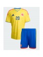 Otroški Nogometna dresi replika Kolumbija Juan Fernando Quintero #20 Domači SP 2026 Kratek rokav (+ hlače)